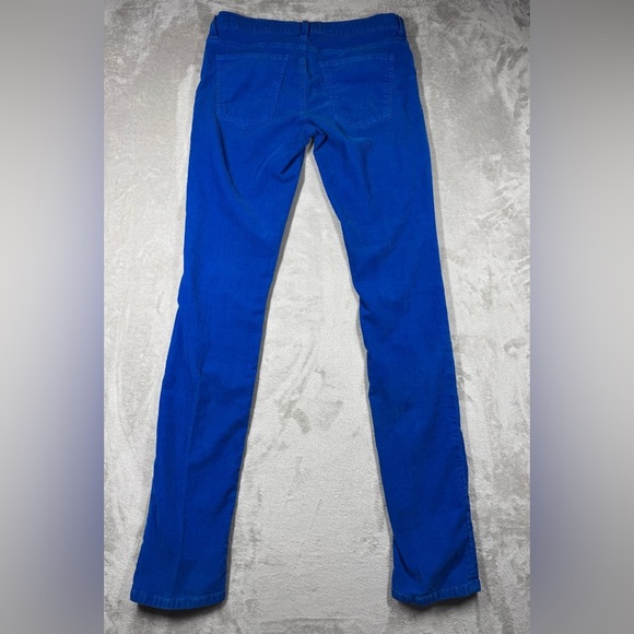 Current/Elliott The Skinny Electric Blue Corduroy Zip Fly Colorful Pants Size 28 - Picture 10 of 16